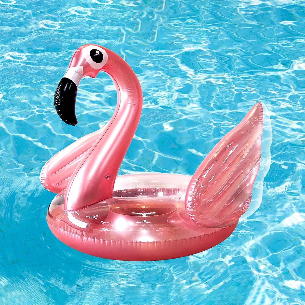Flamingo Inflatable Pool Float Summer Adult Large Rose Golden Swan Pvc Water Fun Mattress Toys