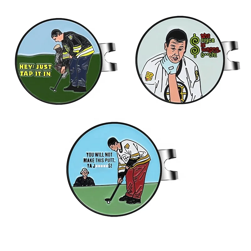 На заказ Happy Gilmore маркер для мяча гольфа с магнитным