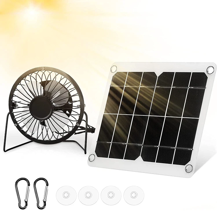 New arrival solar powered electric fan stand cool solar camping fan with solar panel