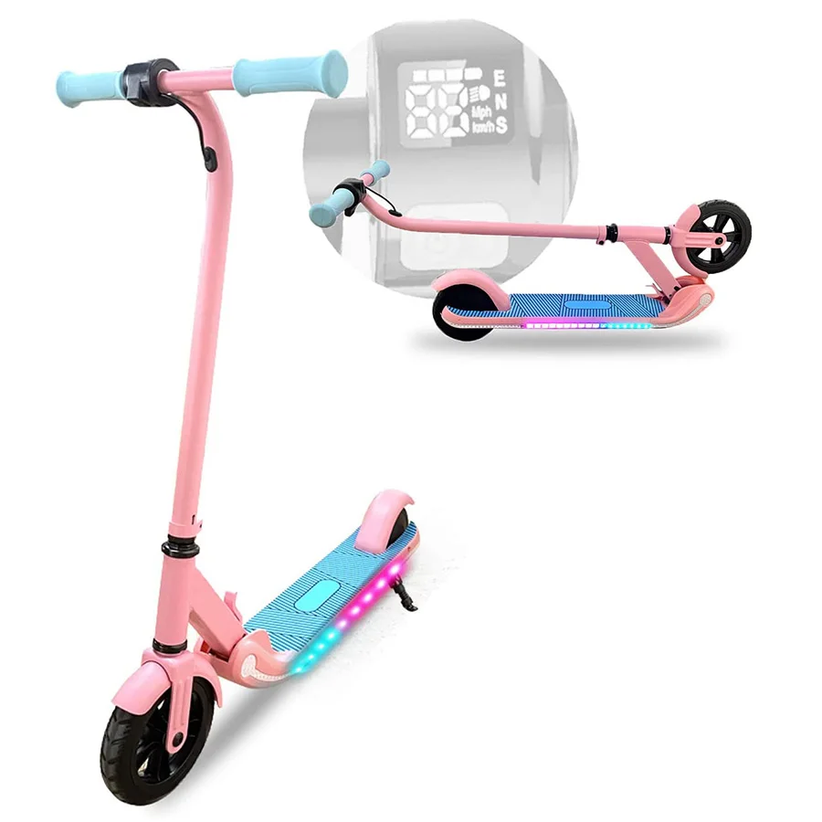 Electronic Kick Toy Electric Scooter Dropshipping EU Warehouse Foldable Children Girls Boys for Kids Steel Plastic 150W M2