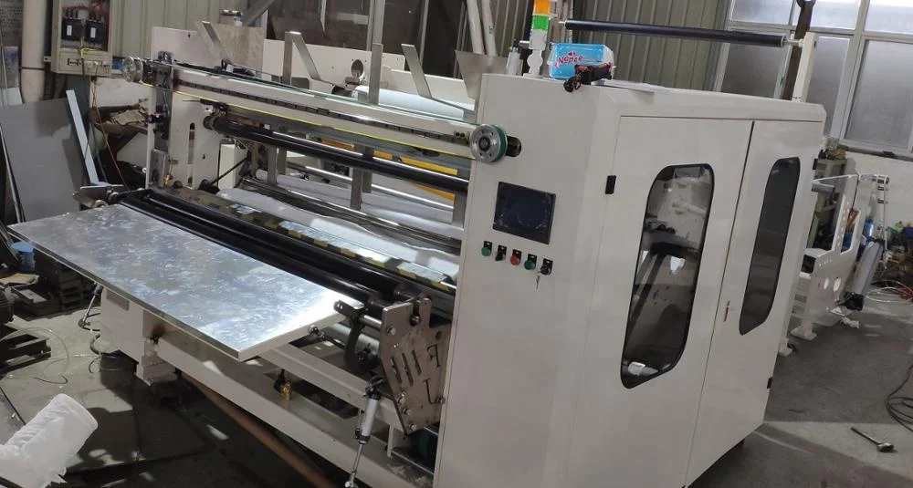 
Full automatic small toilet roll paper processing machine 
