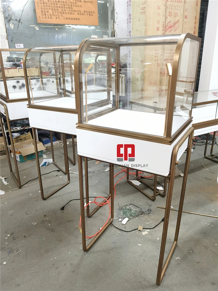High-end jewelry display cabinet showcase manufacturers luxury glass gold jewelry display rack display rack factory direct sales
