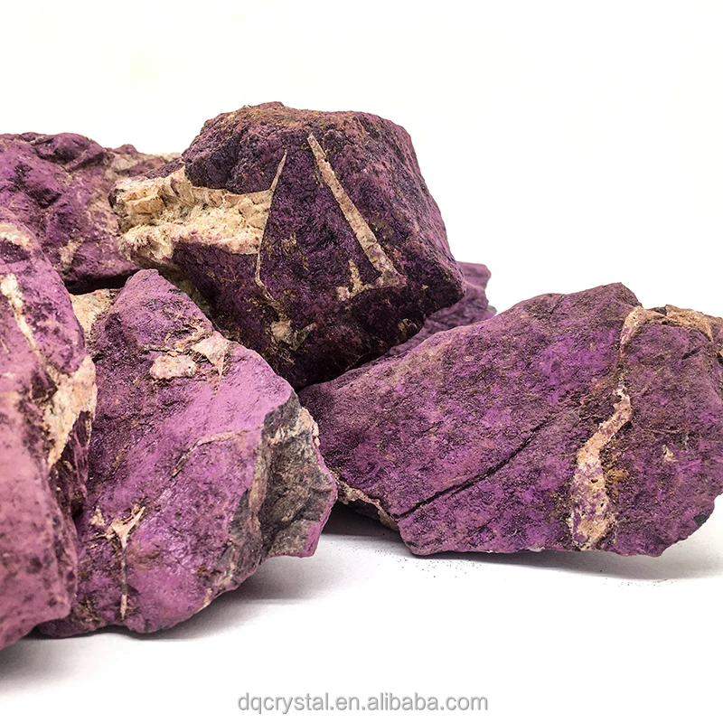 Factory Price  Natural Purpurite Stone Crystal Raw Rocks Natural Purple Purpurite Roug