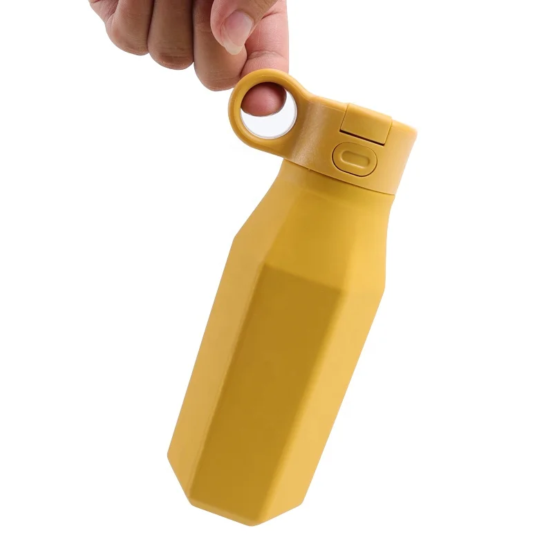 China Wholesale Price Custom Children School Kids Bottle Water Silicon Baby Bottle Bands With Straw Pop Up Caps