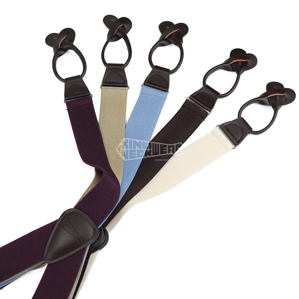 Nude Western Tuxedo Suspenders Men Wholesale Elastic Designer Mens Braces With Custom Logo For Shirt