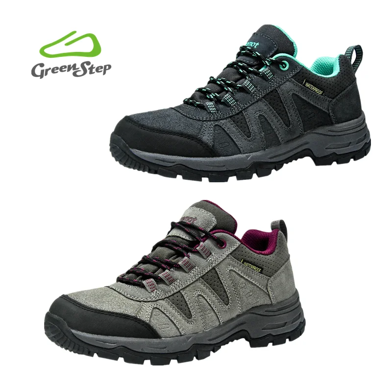 Low MOQ In Stock hard wearing waterproof hiking shoe outdoor trekking shoes for women
