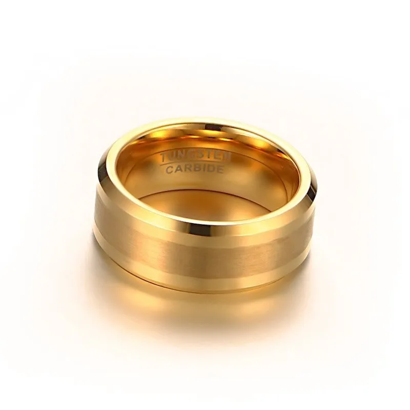 
24k gold plated dubai rings jewelry tungsten ring for men 