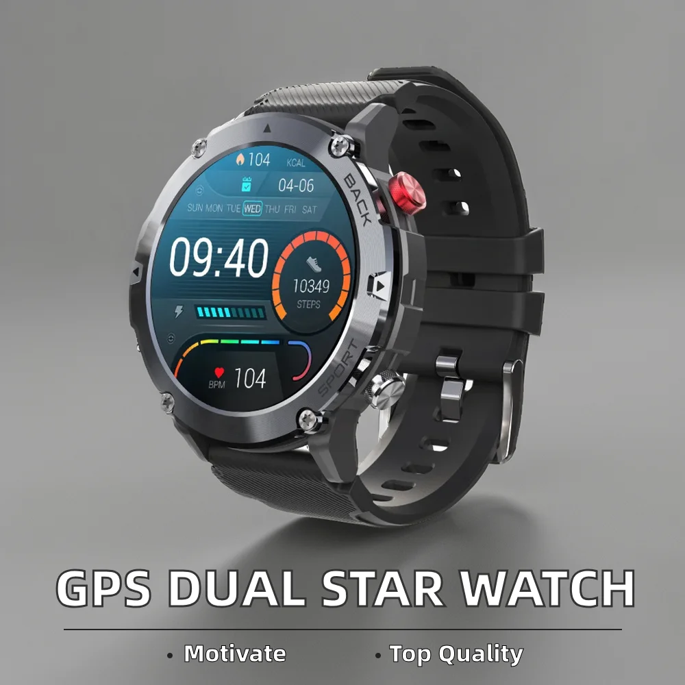 GPS Dual Star Positioning Sports Smart Watch for Women Menstrual Cycle Reminder True Blood Oxygen Monitoring Outdoor Activities