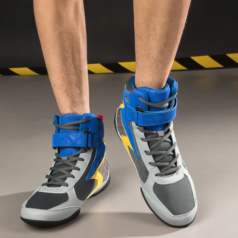 New Style Custom Wrestling Shoe Boxing Shoes Men Mesh Rubber OEM Customized Spring Training shoes Plus size 35-47