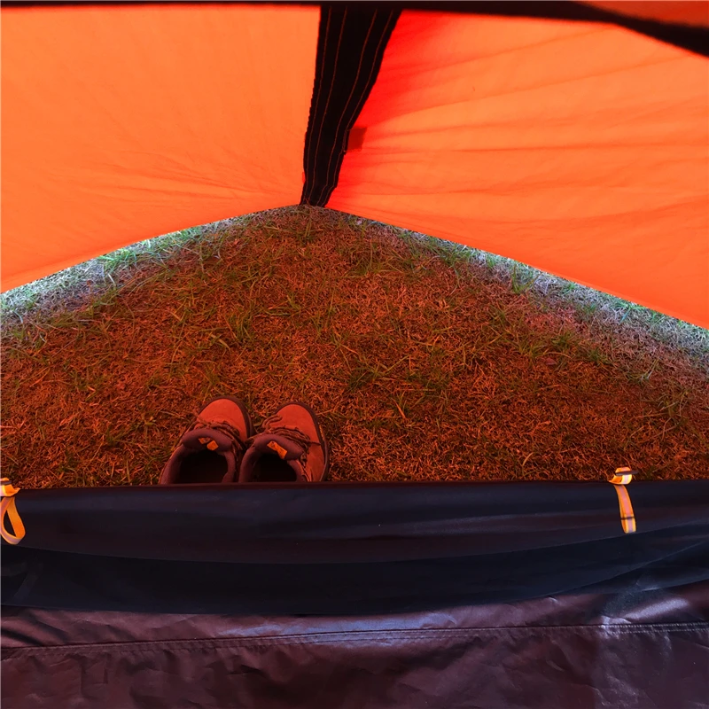 Outdoor Waterproof Pole Aluminum Tent Double Layers Dome Camping Tent Sunshade Tent