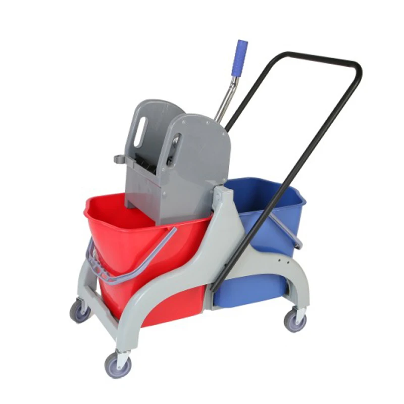 25l wringer bucket easy clean cart mini mop double bucket trolley cleaning bucket and mop