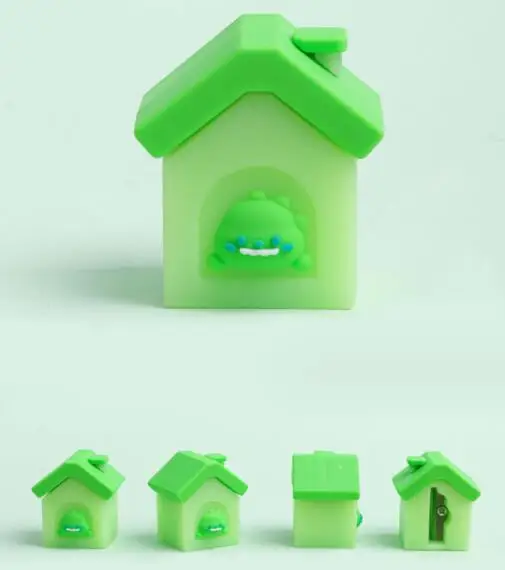 Cute Pet House pencil sharpener cartoon student stationery portable mini pencil sharpener
