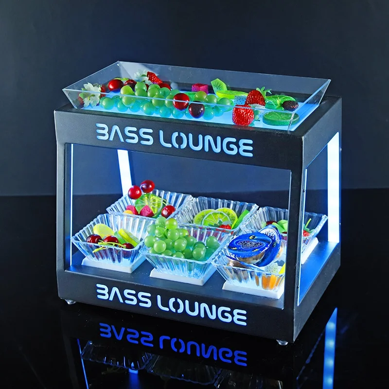 factory manufacturer Custom wholesale serving trays Luminous LED Lighting decorative For bar KTV Night Club