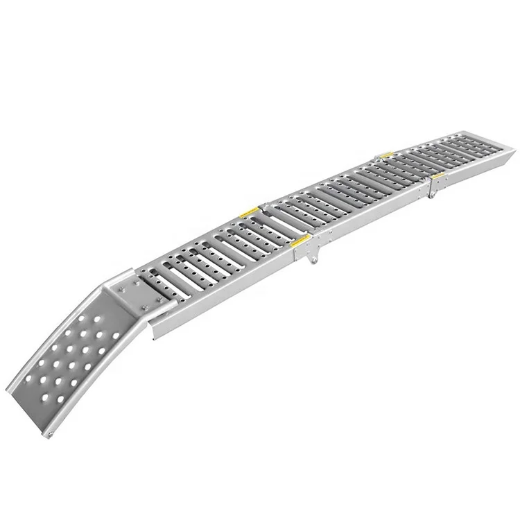 Double Duty Folding Steel Car Trailer Loading Ramp Set Atv Ramp Aluminum Ramp For Truck