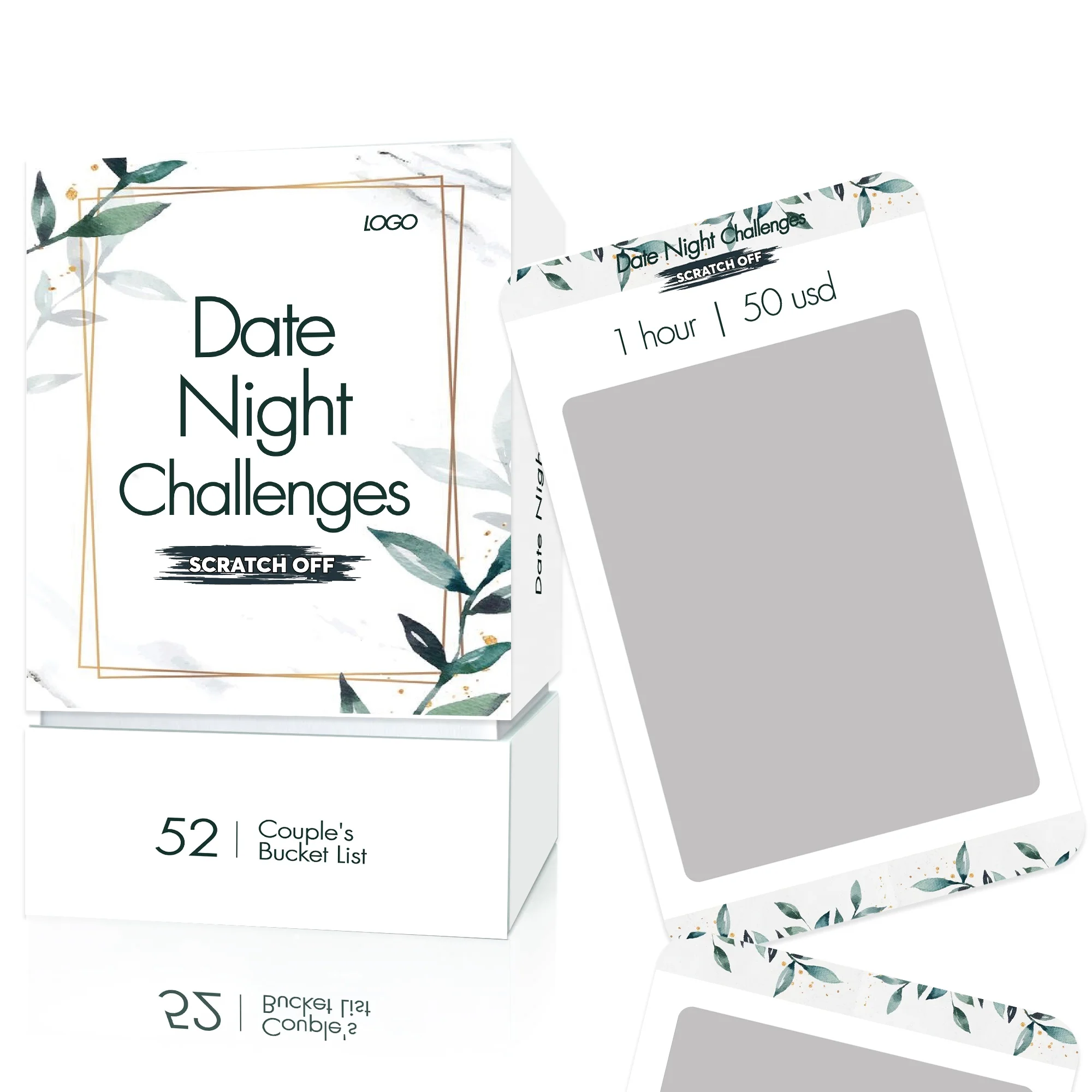 Fun Adventurous Romantic Date Night Good Idea Scratch Off Card Game For Couple Girlfriend Boyfriend Newlywed Wife or Husband