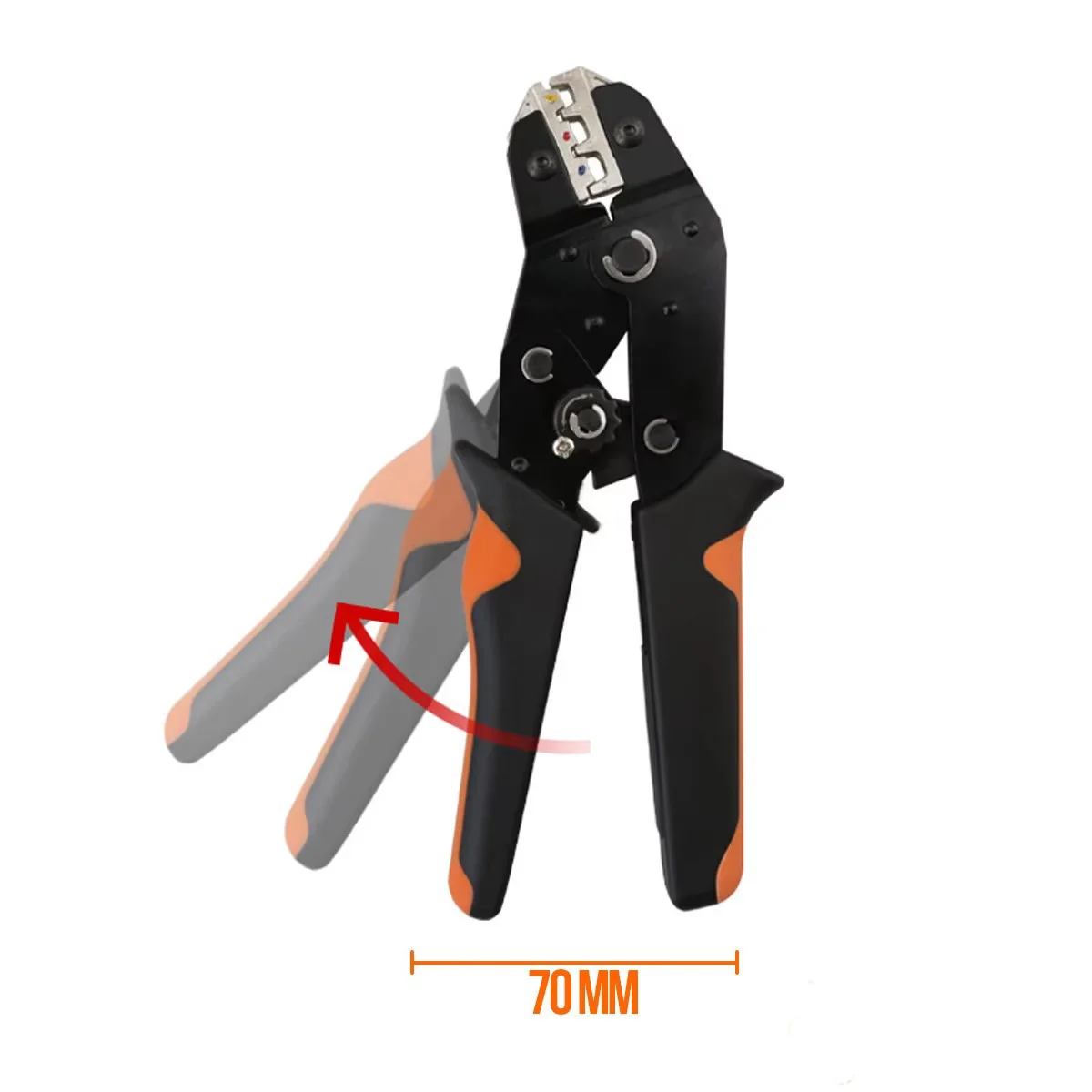 SN-02C mini hand Crimping Tool 0.25-2.5mm² Adjustable Crimper pliers with 280pcs Cable Lugs Assortment Kit wire crimp set