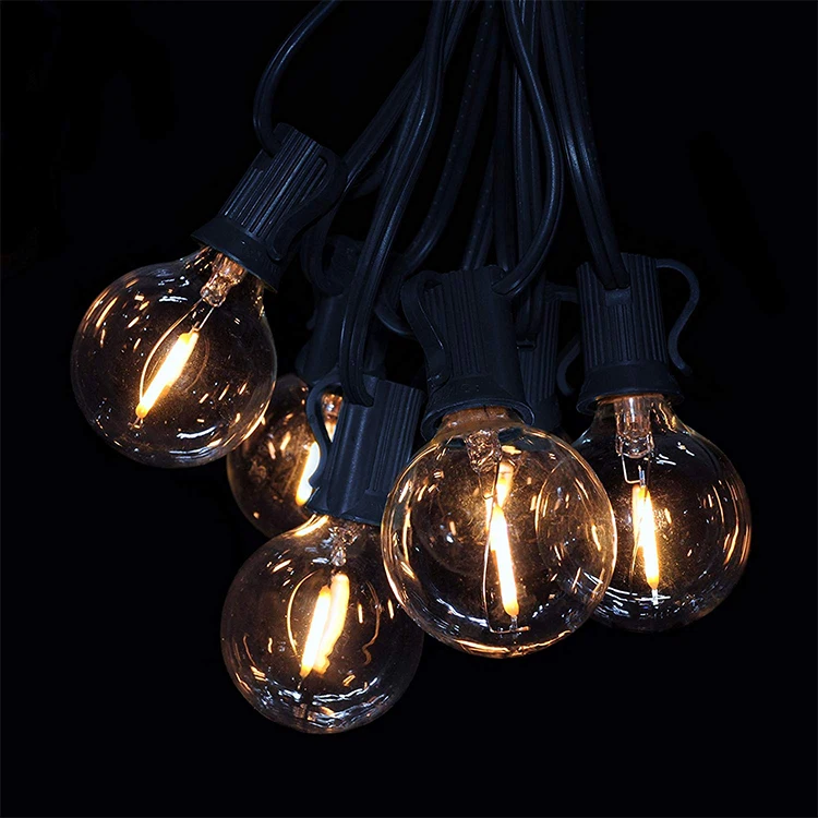Фабрика edison украшения Открытый Свадебная вечеринка G40 лампы Открытый водонепроницаемый гирлянды коммерческий