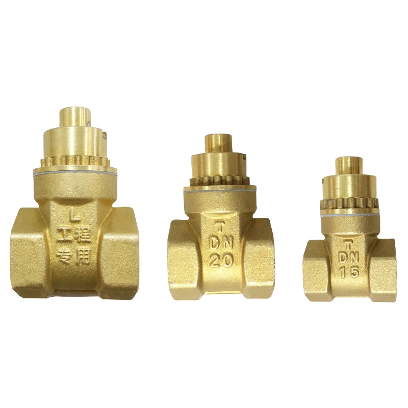 Burglar gate valves have locking switch brass electromagnetic locking gate valves