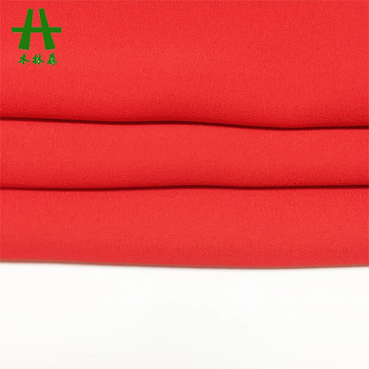 Mulinsen Textile 75D 100% Polyester Woven Georgette Chiffon Moss Crepe Fabrics