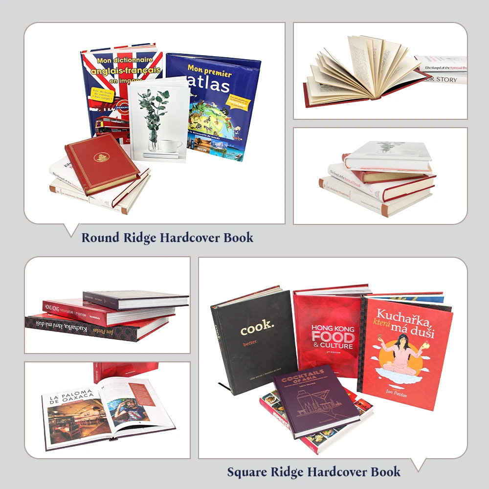 High Quality Hardcover Book Printing from China Cheap Price Art Paper Material Sewing Binding Custom Logo