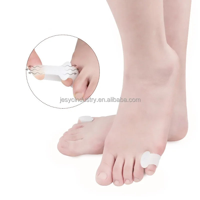 Silicone Gel Foot Care Device Hallux Valgus Bunion Protector Pad Small Toe Separator Silicone Valgus Gel Toes Corrector Sleeves