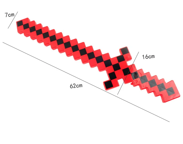 Hot Promotional Party Supplies Light Up Toys Kids Favor Gift Led Flashing Swords Light-Up Toys Glowing Led  Mosaic Pixel Sword