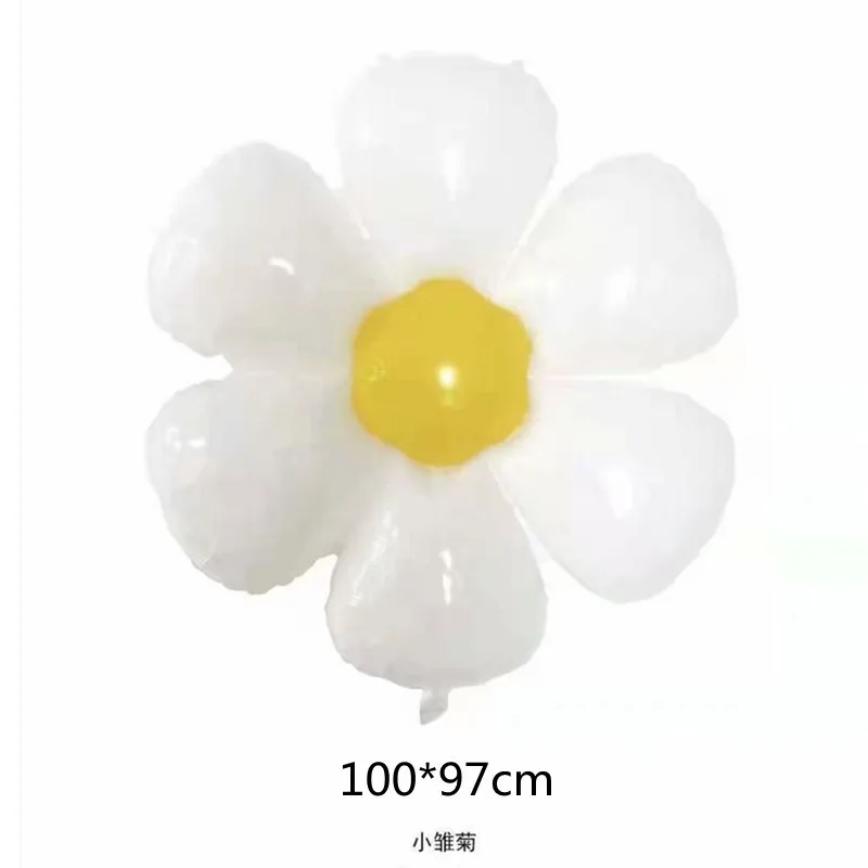 Small Wrinkle Chrysanthemum Foil Balloons for Boy Birthday Party Supplies Kids Toys Wholesale Aluminum Balloon Party Decora