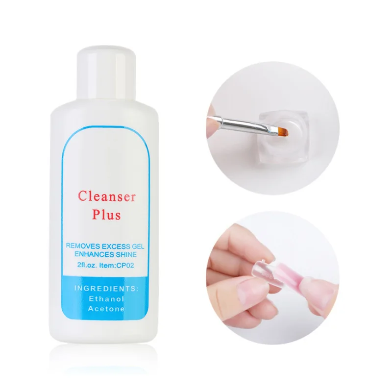 Liquid Surface Sticky Degreaser For Nails UV Gel Polish Excess Remover 60ML Cleanser Plus Layer Residue Nail Art Acrylic Clean