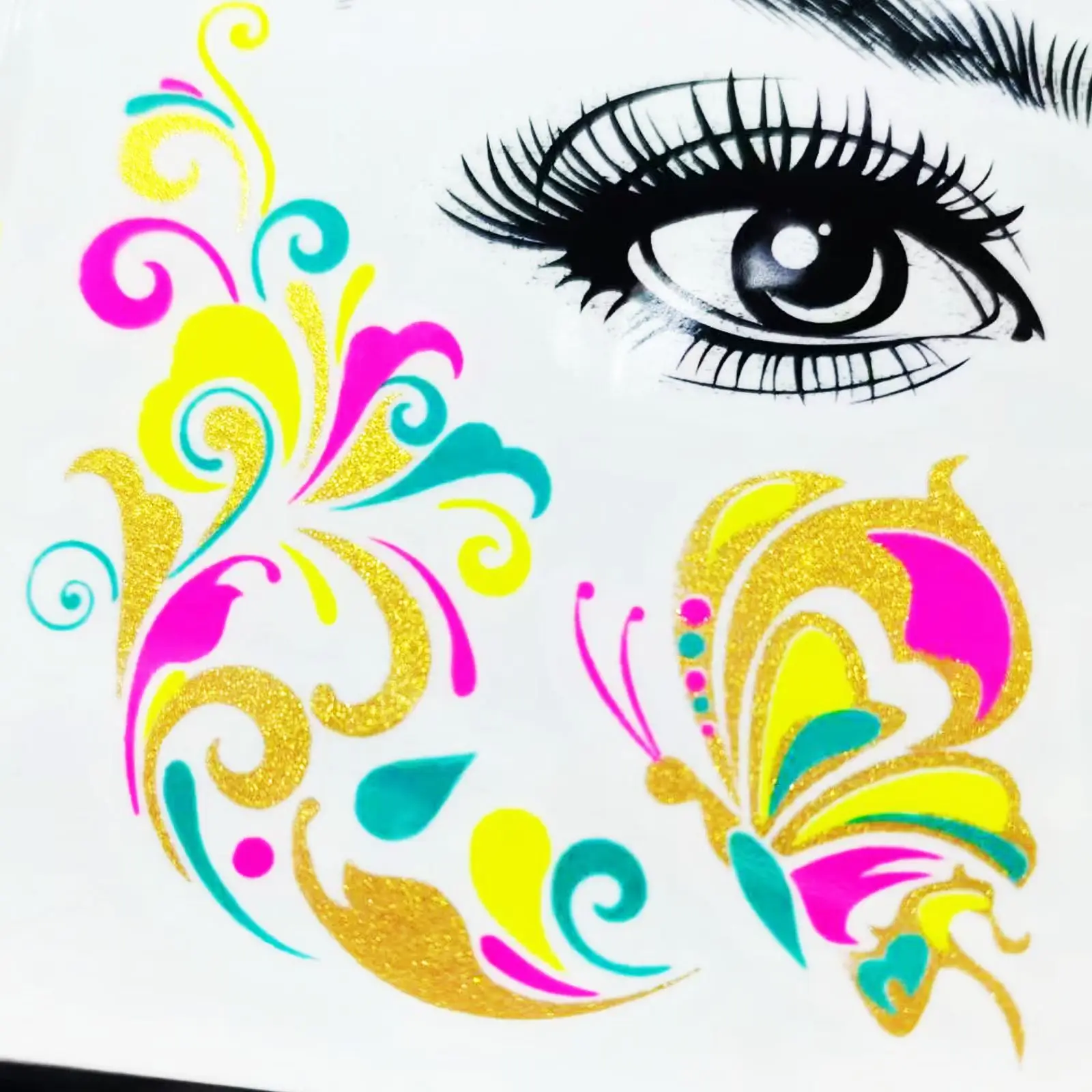 Festival party acrylic eye makeup jewel bindi face crystal stickers