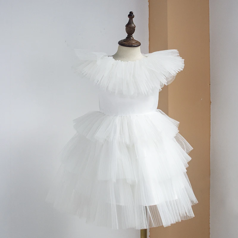 Princess Flower Girl Dress Summer Tutu Kids Dresses for Girls Children Costume Wedding Birthday Party Prom Designs Teenager