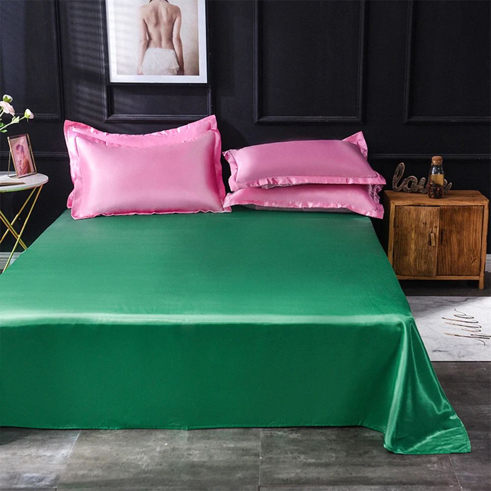wholesale cooling bedcover queen double sale cover earthing 800 thread designer silky satin silk duvets and bed sheets