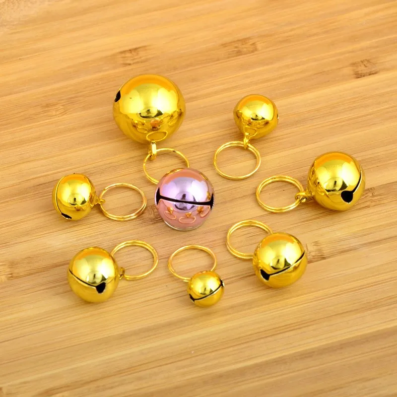 Pet Dog Cat Collar Bell DIY Accessories For Collar Loud Bell kitten Safety Random