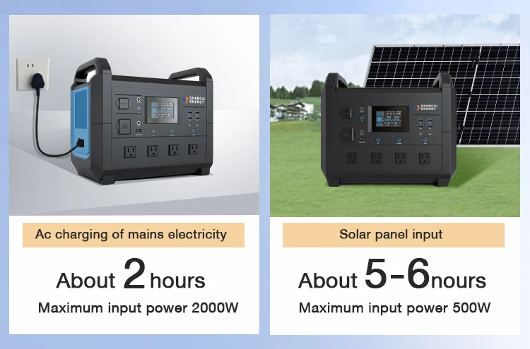 2000W Ricaricabile Solare Centrale Elettrica portable a Battery portable Power Station For Outdoor Camping