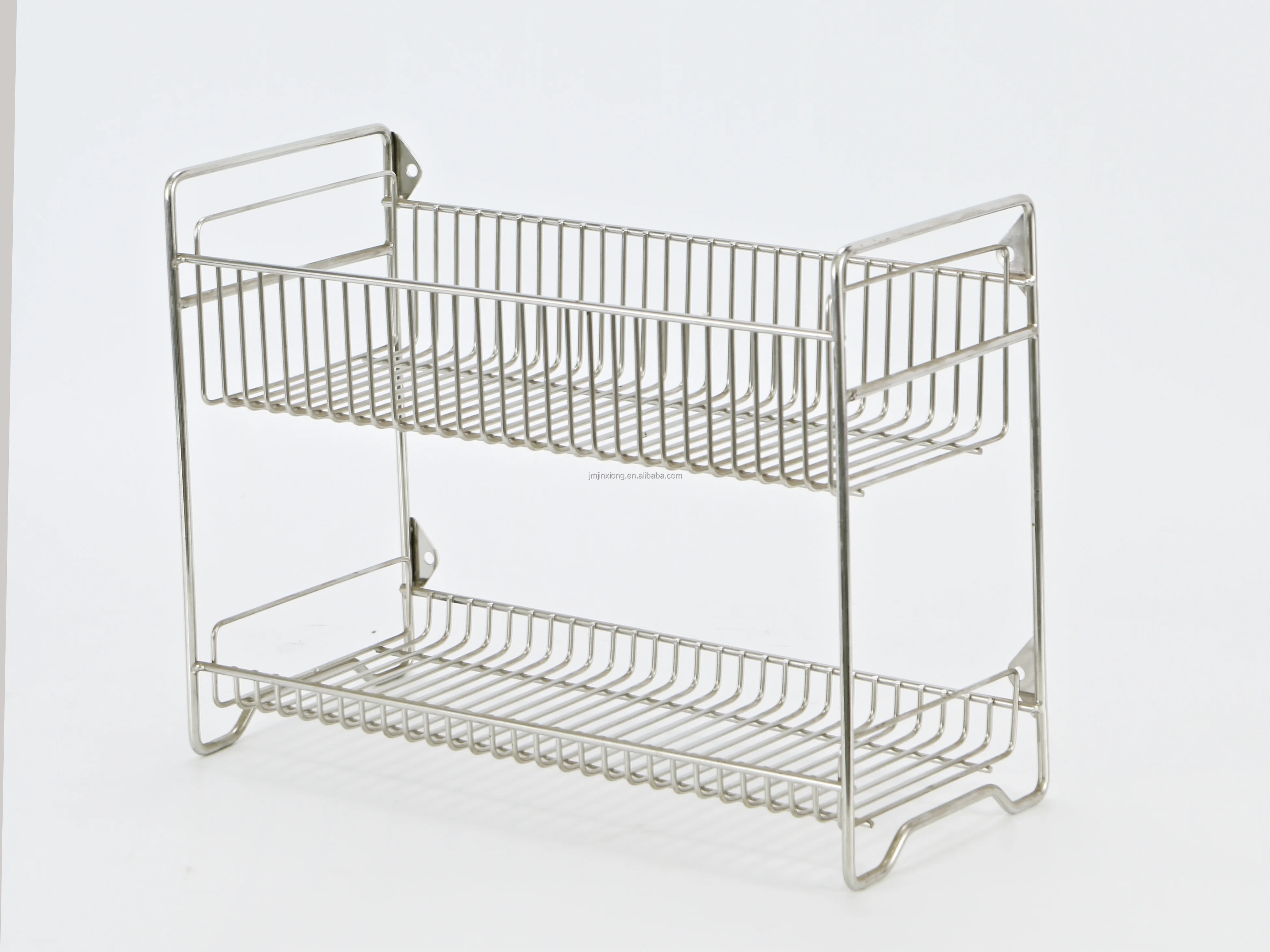 Stainless Steel Mesh Spice Rack 2 Tier Kitchen Seasoning Rack Organizer Spice Holder Wire Basket