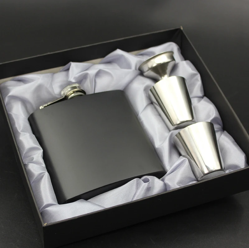  Фирменная колба для виски Seaygift на заказ 8 унций из нержавеющей