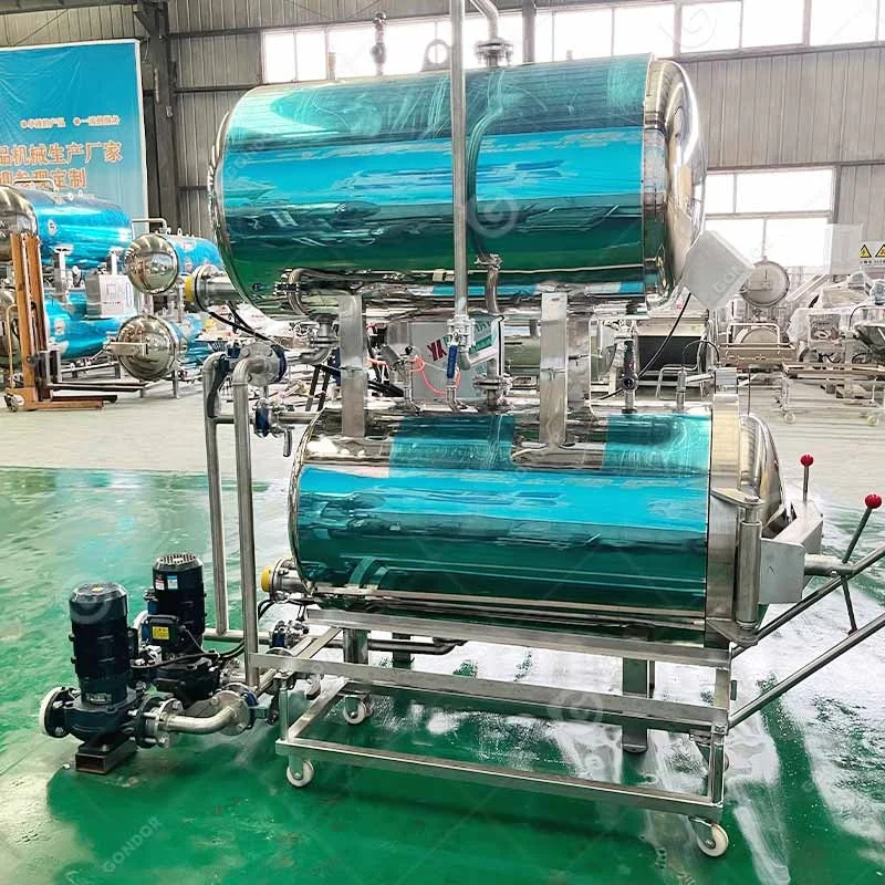 Harga Mesin Retort Rotary Dairy 500 Liter Milk Processing Canning Autoclave Water Sterilization Makanan Machine