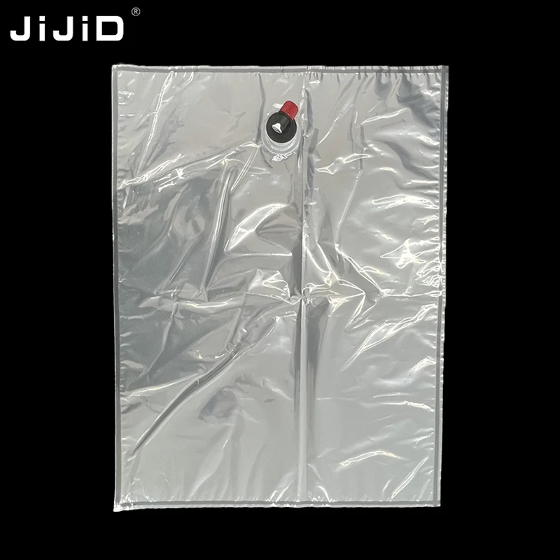 JIJID Transparent bag in box 3L 5L 10L With Dispenser Switch For Juice Wine Liquid Hand Sanitizer BIB Storage bag