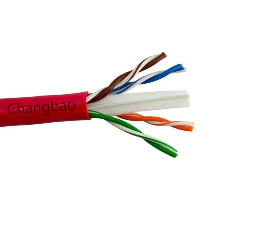 Changbao ETL CMR riser rated 1000ft 305m roll communication cables lan ethernet network utp cable cat6 price