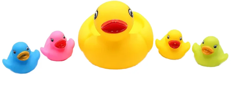 Factory Wholesale Low-Priced Colorful Plastic Rubber Bath Ducks for Bathroom Use Promotional Offer Rubber Duck Family