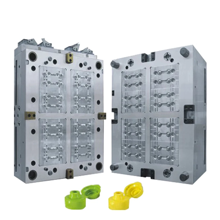 Glass bottle flip-top cap mold with unscrewing motor for screw tightly