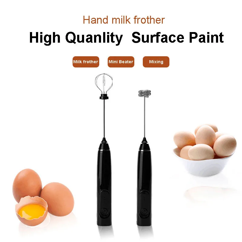 CXT113 Wholesale Hand-held Egg Beater Third Speed Adjustment USB Charge Milk Frother Mini Egg Stirring