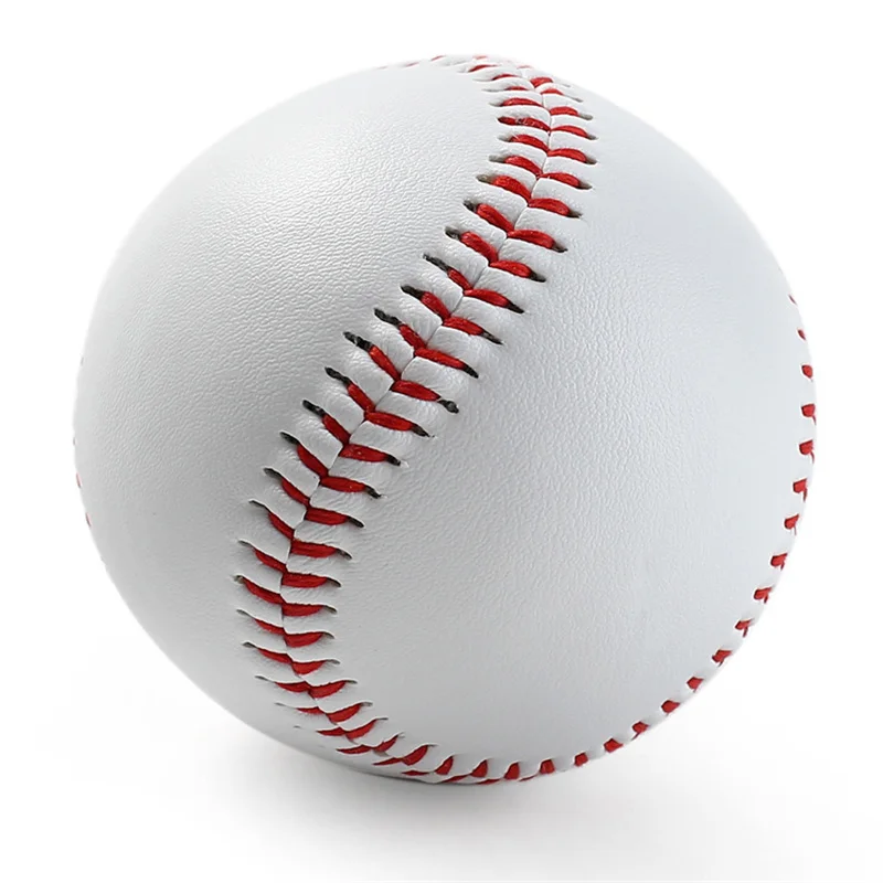 9 inch Handmade Baseballs PU Upper Rubber Inner Soft Baseball Balls Training Exercise