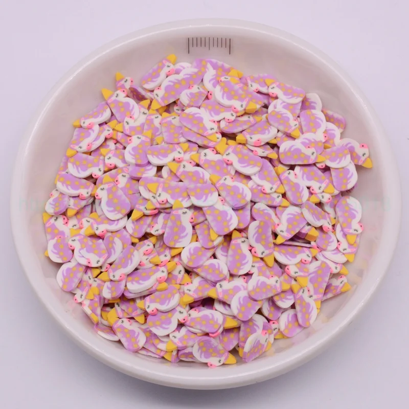Cute Unicorn Horse Cloud Cartoon Slice Polymer Hot Clay Sprinkles DIY Slime Filling Scrapbooking Phone Nail Art Party Decoration