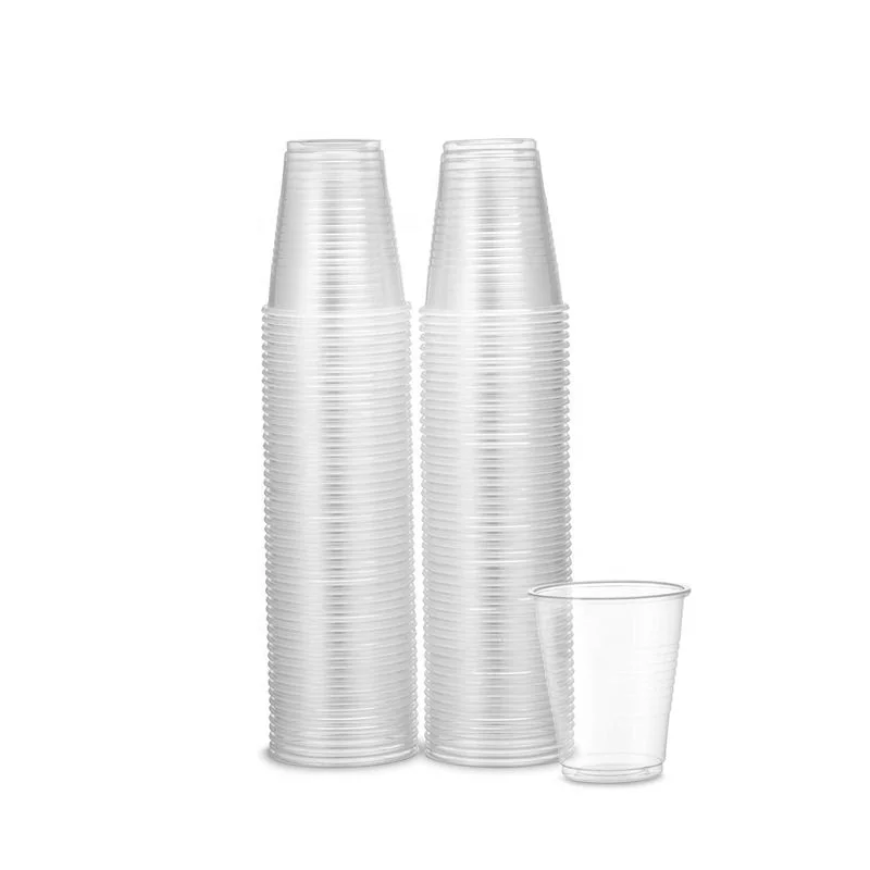 Disposable 5 oz Clear Plastic Mouthwash Cups Medical Use Plastic Cup