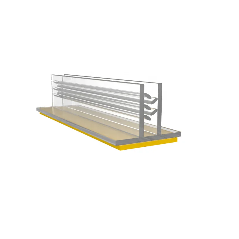 wholesale Advertising Clear PVC Price Card Holder With strong Gripper for Promotion tape on shelves