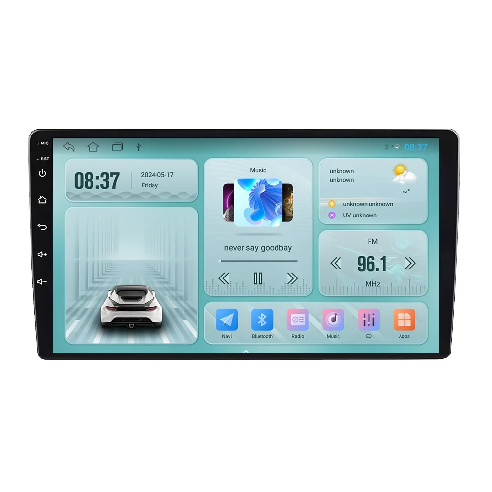 Wi-Fi BT Универсальный 9 дюймов сенсорный экран Android автомобильное радио двойной Din автомагнитола GPS навигация автомобильный DVD плеер TS7