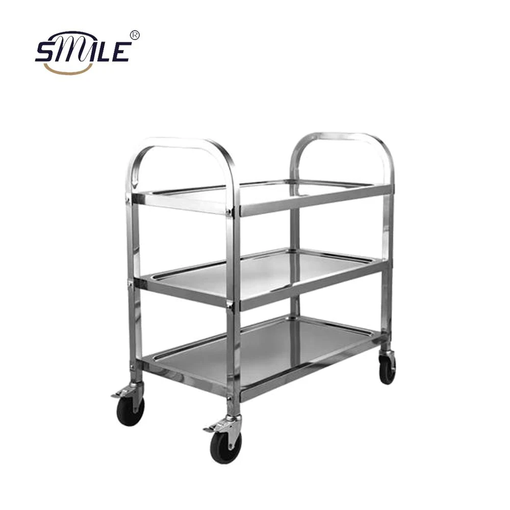 Тележки из нержавеющей стали для медицинских