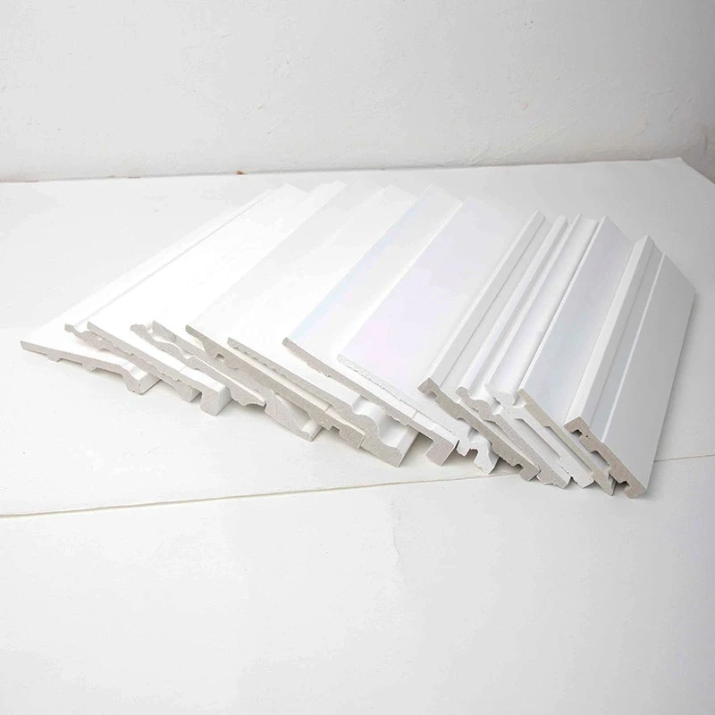 Easy to Install  Environmentally Friendly Plastic White Skirt PS Molded Foam polystyrene floor wall skirting board