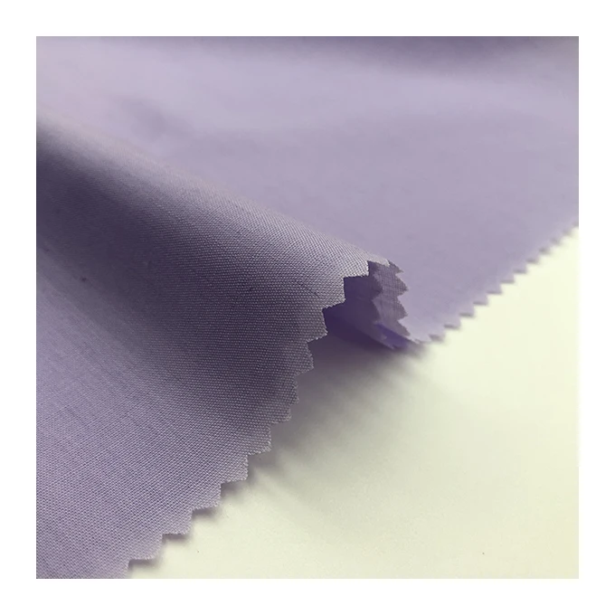 Accept custom order ow price 90%poly 10%cotton poplin plain dyed fabric for shirt