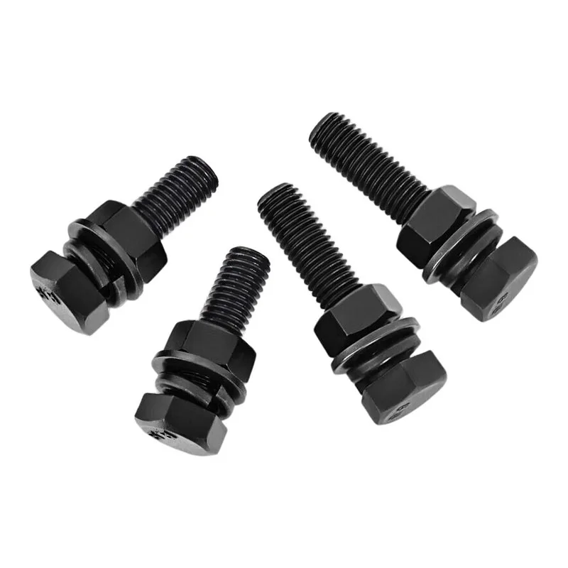 DIN933 DIN931 класс 8 10 9 12 болт с шестигранной головкой шайбой черный шестигранный и гайка 30 мм m8 m10 m16 m30